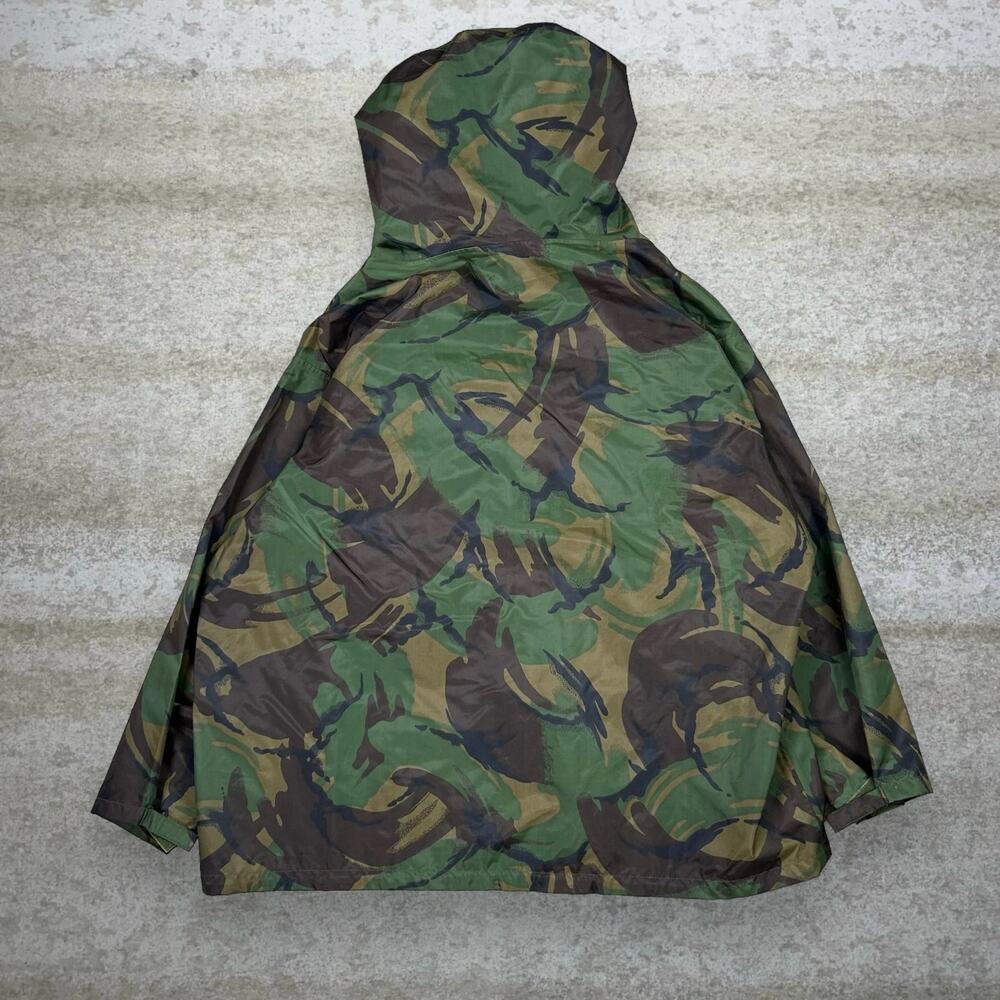 Vintage 90s Military Camo Jacket Mens XL Woodland Water Proof Hooded Full Zip - Picture 3 of 3